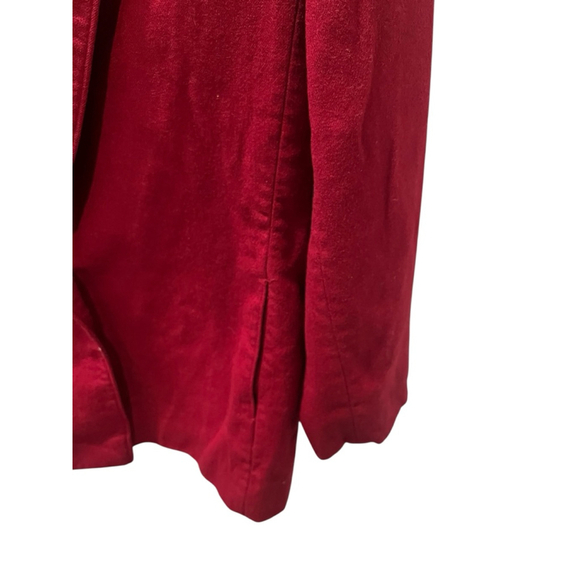 Miss Pendleton Vintage 100% Virgin Wool Made In USA Burgundy Blazer Size 12 - Picture 3 of 6